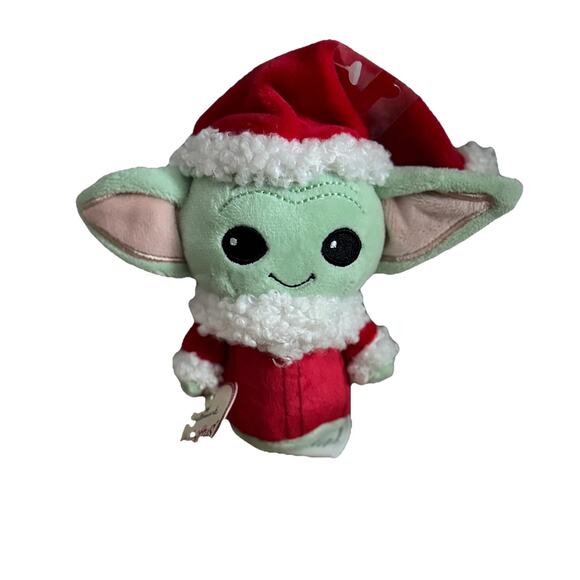 Hallmark Plush Star Wars Mandalorian Grogu ittybittys Baby Yoda Christmas 6" - Picture 1 of 8